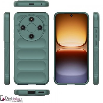 Magic Shield guminis dėklas - žalias (Huawei Honor Magic 8 Lite)